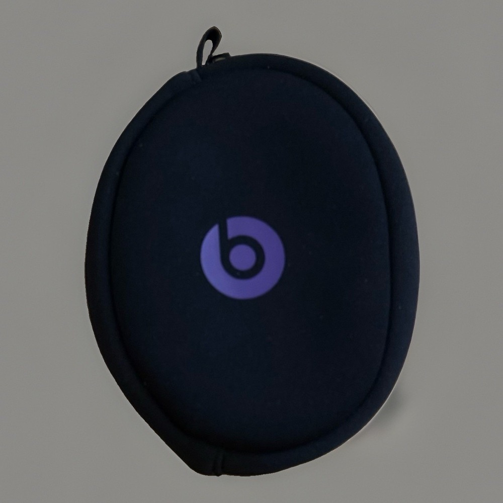 OEM Beats Solo 2 Solo HD Purple Zipper Soft Carrying Case Genuine Authentic